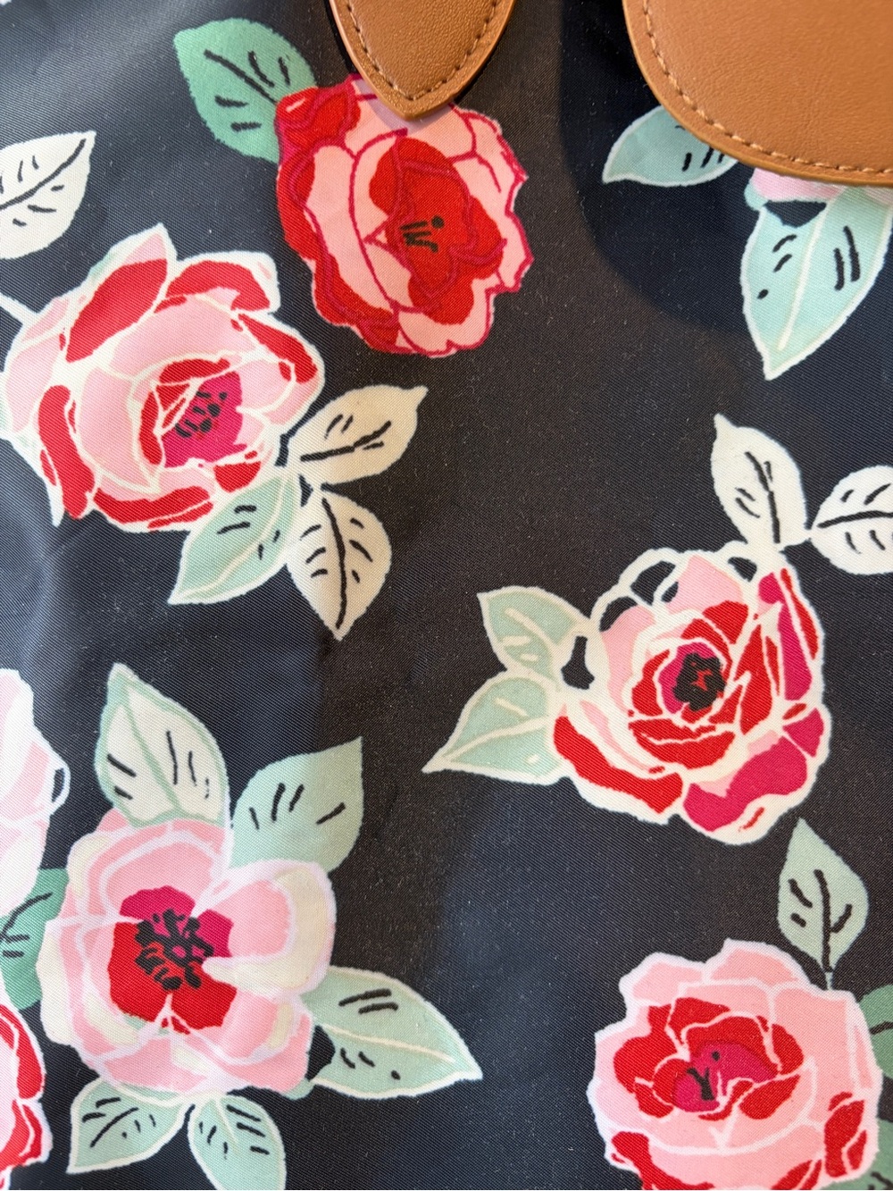 π₯ππ₯ Elizabeth Grant Floral Nylon Travel Tote Bag - Large Weekender - Picture 3 of 5